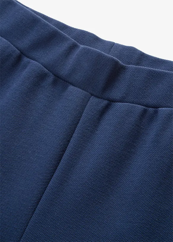 Pantaloni larghi in piquet, bonprix