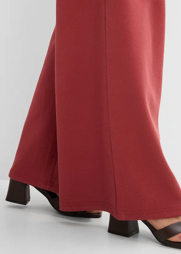 Pantaloni larghi in piquet, bonprix
