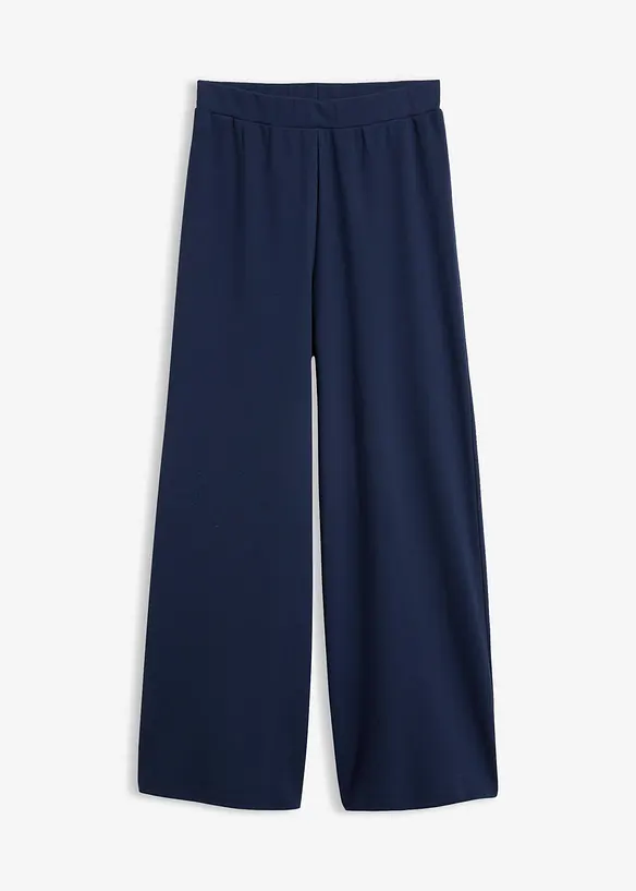 Pantaloni larghi in piquet, bonprix