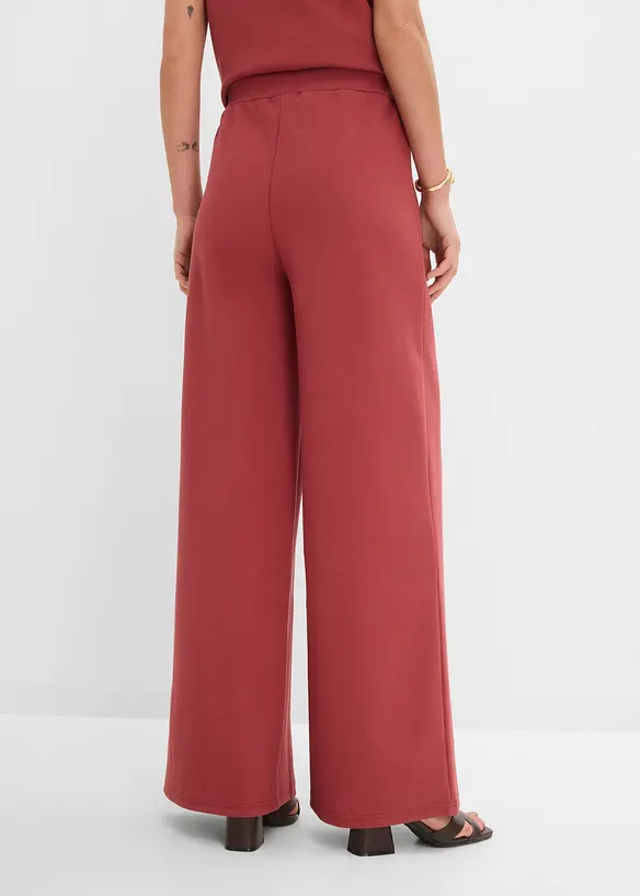 Pantaloni larghi in piquet, bonprix