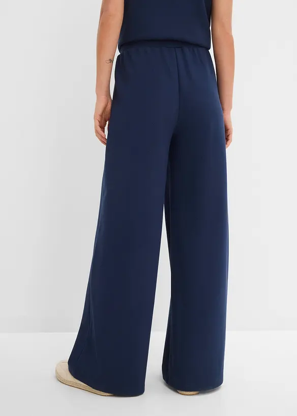 Pantaloni larghi in piquet, bonprix