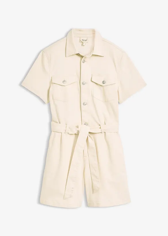 Tuta corta in jeans, bonprix