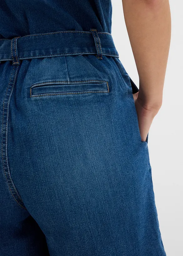 Tuta corta in jeans, bonprix