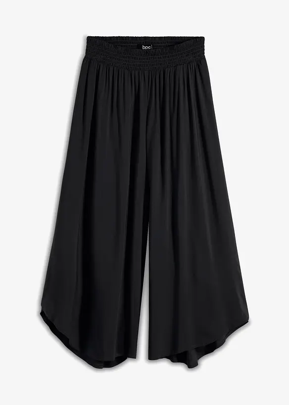 Pantaloni culotte al polpaccio in viscosa morbida, bonprix