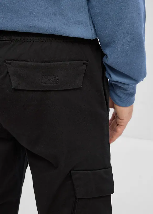 Pantaloni cargo con elastico in vita regular fit, straight, bonprix
