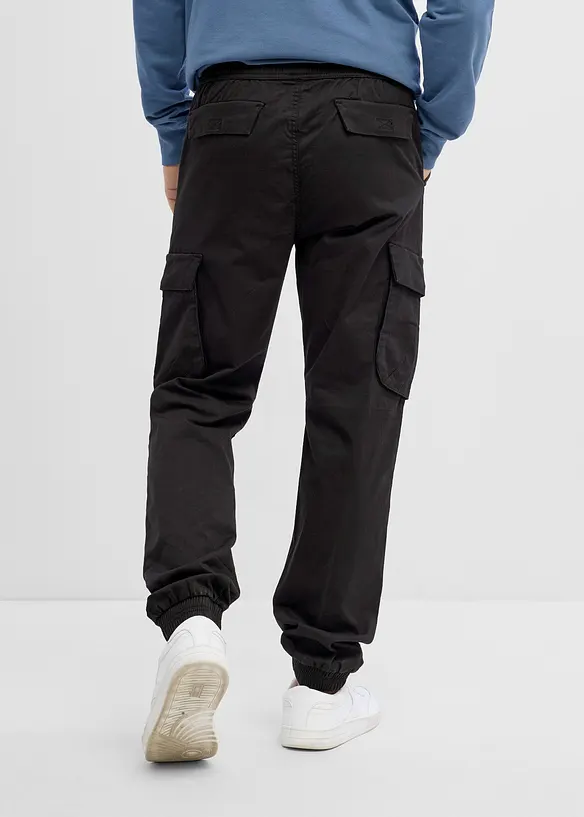 Pantaloni cargo con elastico in vita regular fit, straight, bonprix