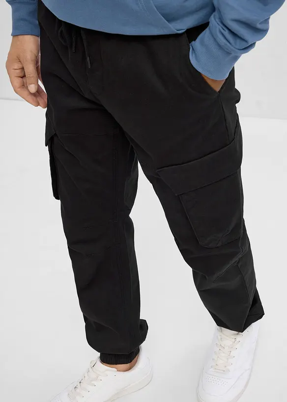 Pantaloni cargo con elastico in vita regular fit, straight, bonprix
