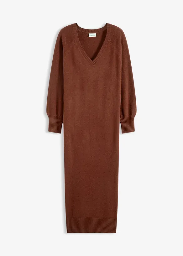 Abito midi oversize in maglia, bonprix