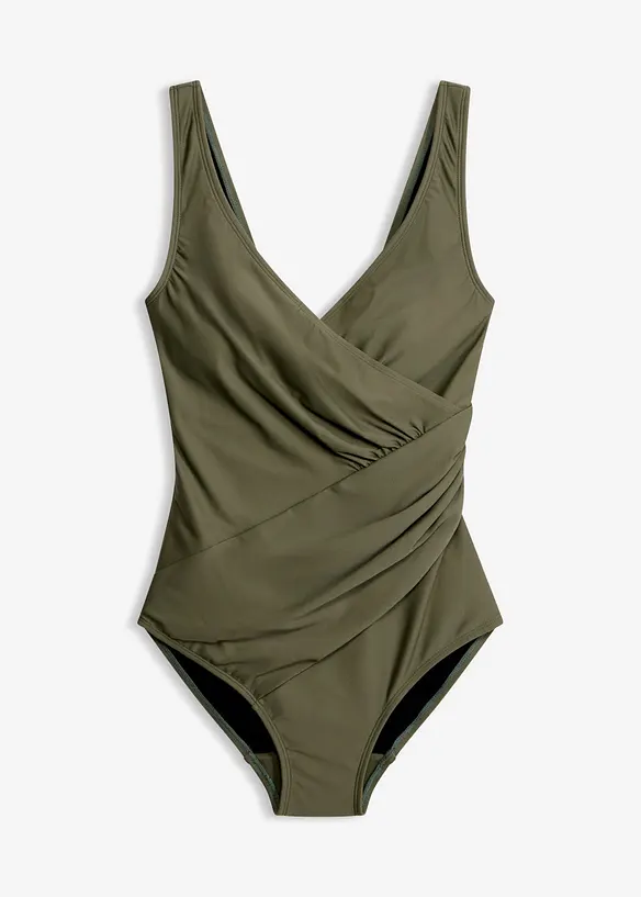 Costume intero incrociato con effetto modellante medio, bonprix