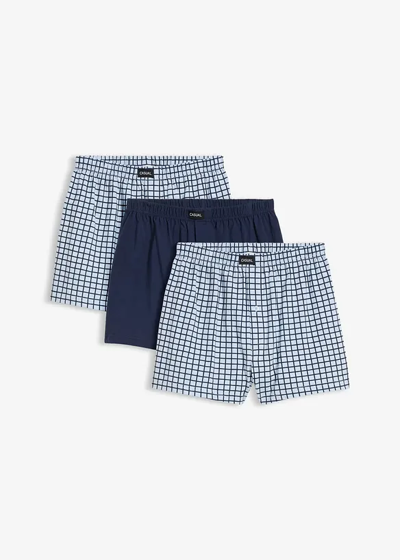 Boxer larghi in jersey di cotone (pacco da 3), bonprix