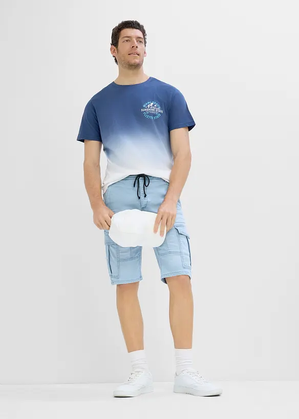 Bermuda di jeans in felpa, regular fit, bonprix