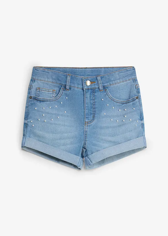 Shorts di jeans, vita media, bonprix