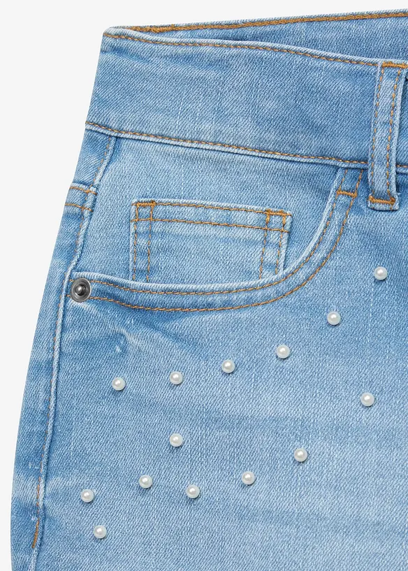 Shorts di jeans, vita media, bonprix