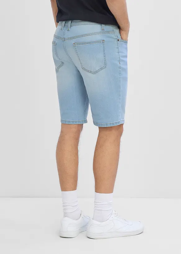 Bermuda in jeans elasticizzati, regular fit (pacco da 2), bonprix