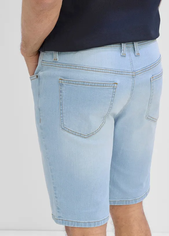 Bermuda in jeans elasticizzati, regular fit (pacco da 2), bonprix