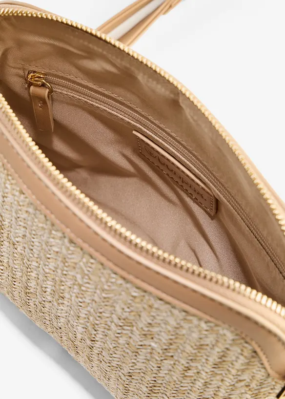 Borsa a tracolla effetto paglia, bonprix