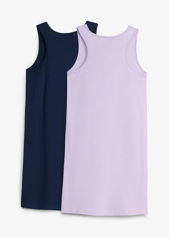 Abito in jersey di puro cotone biologico (pacco da 2), bonprix