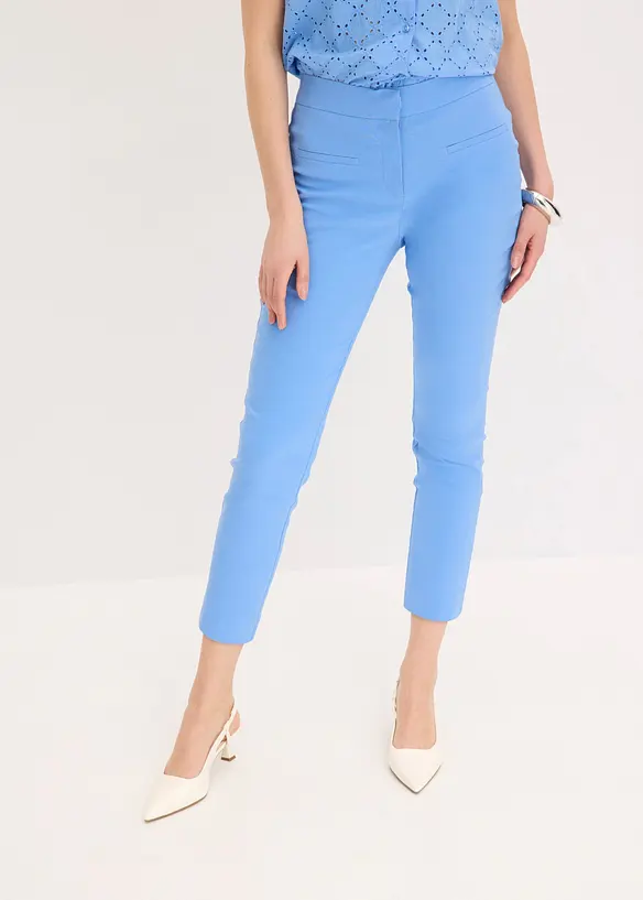 Pantaloni cropped in bengalina, bonprix