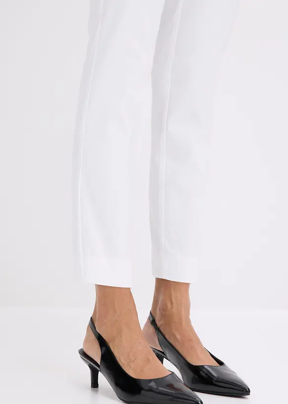 Pantaloni cropped in bengalina, bonprix