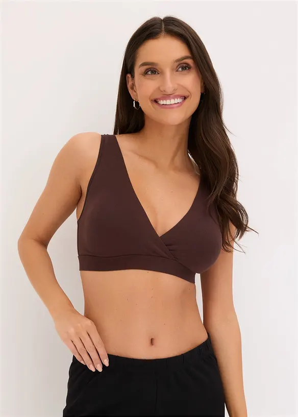 Reggiseno da allattamento senza ferretto con cotone biologico (pacco da 2), bonprix