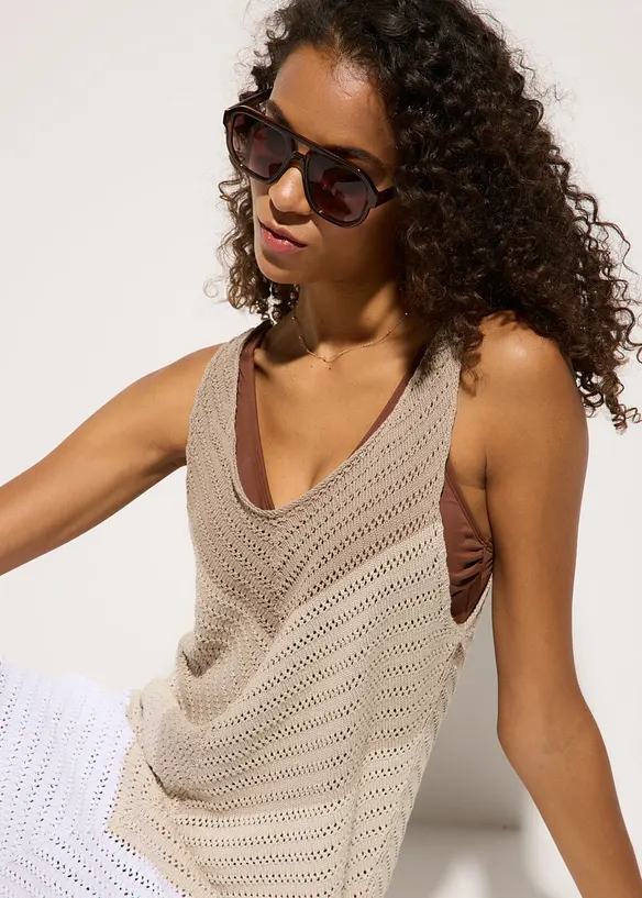 Abito da mare in maglia leggera, bonprix