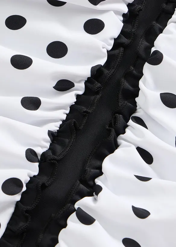 Costume intero con arricciatura ed effetto modellante medio, bonprix