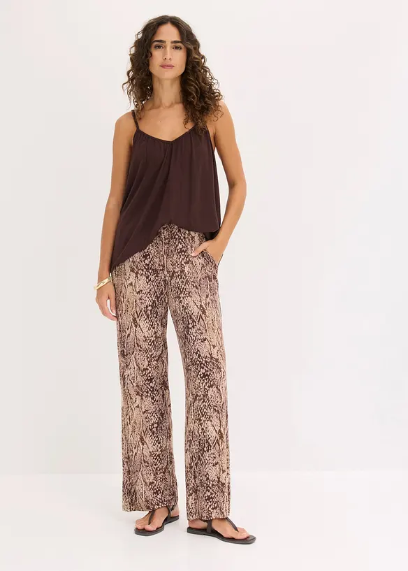 Pantaloni in jersey di misto viscosa fluido, bonprix