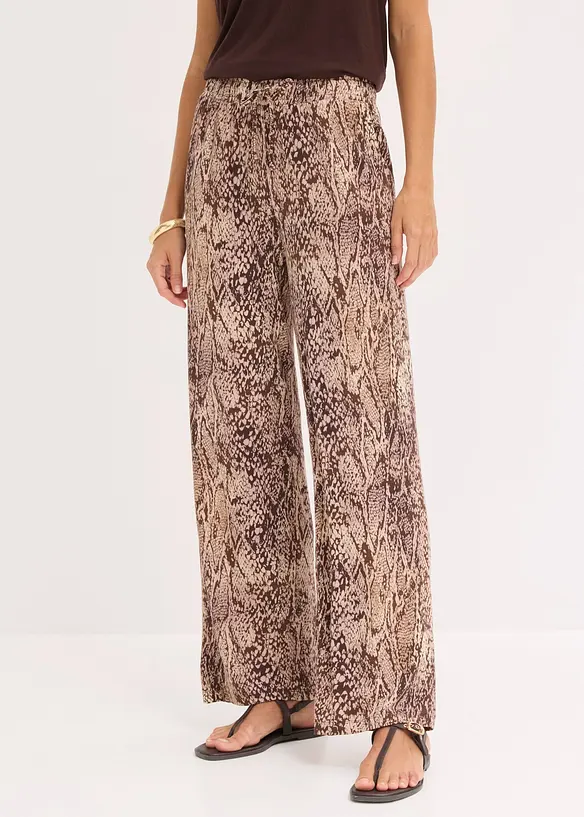 Pantaloni in jersey di misto viscosa fluido, bonprix