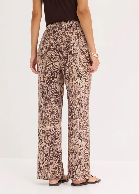 Pantaloni in jersey di misto viscosa fluido, bonprix