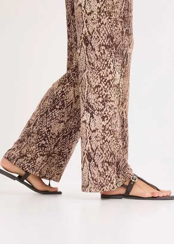 Pantaloni in jersey di misto viscosa fluido, bonprix
