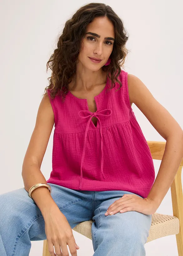 Top in mussola, bonprix