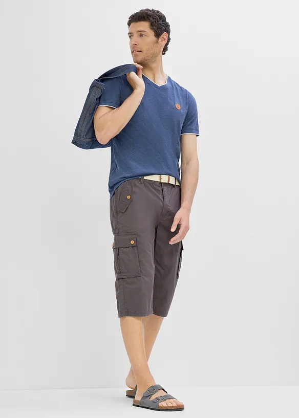 Bermuda cargo in puro cotone, regular fit, bonprix