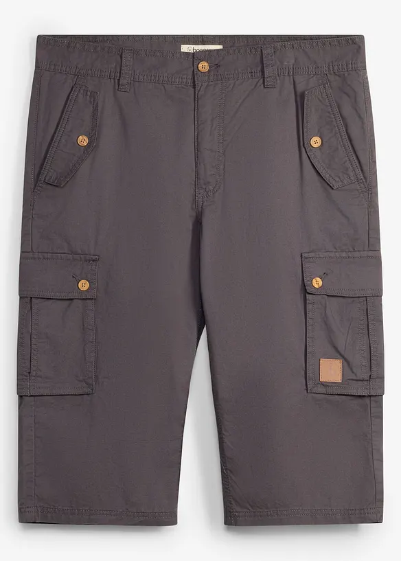 Bermuda cargo in puro cotone, regular fit, bonprix