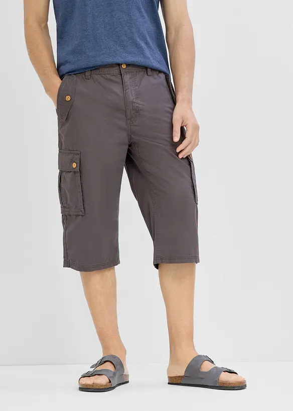 Bermuda cargo in puro cotone, regular fit, bonprix