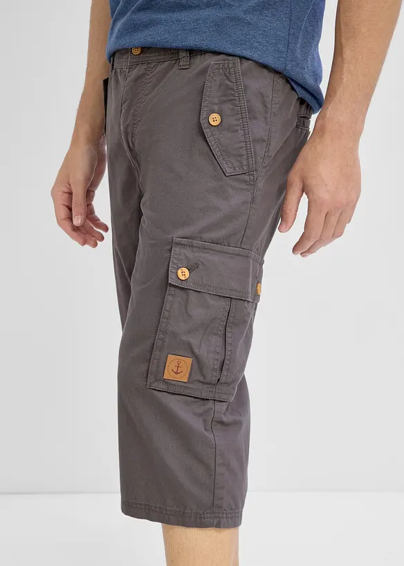 Bermuda cargo in puro cotone, regular fit, bonprix