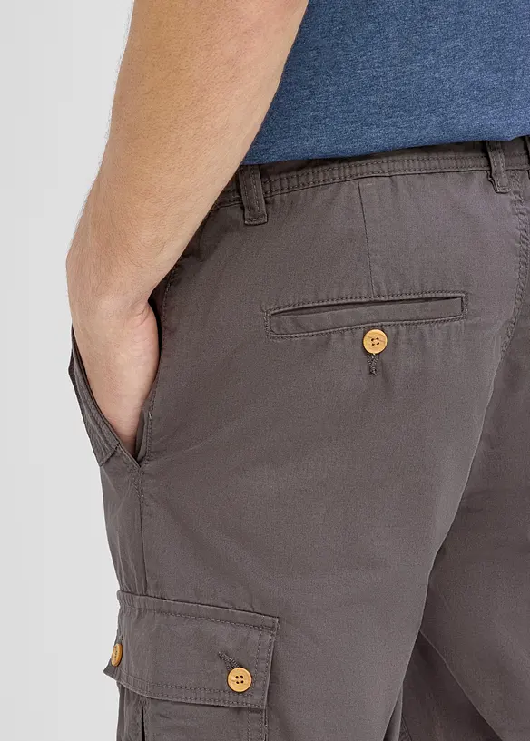 Bermuda cargo in puro cotone, regular fit, bonprix