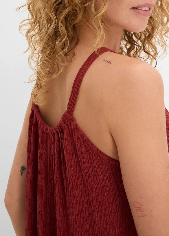Abito con spalline in cr&ecirc;pe leggero, bonprix