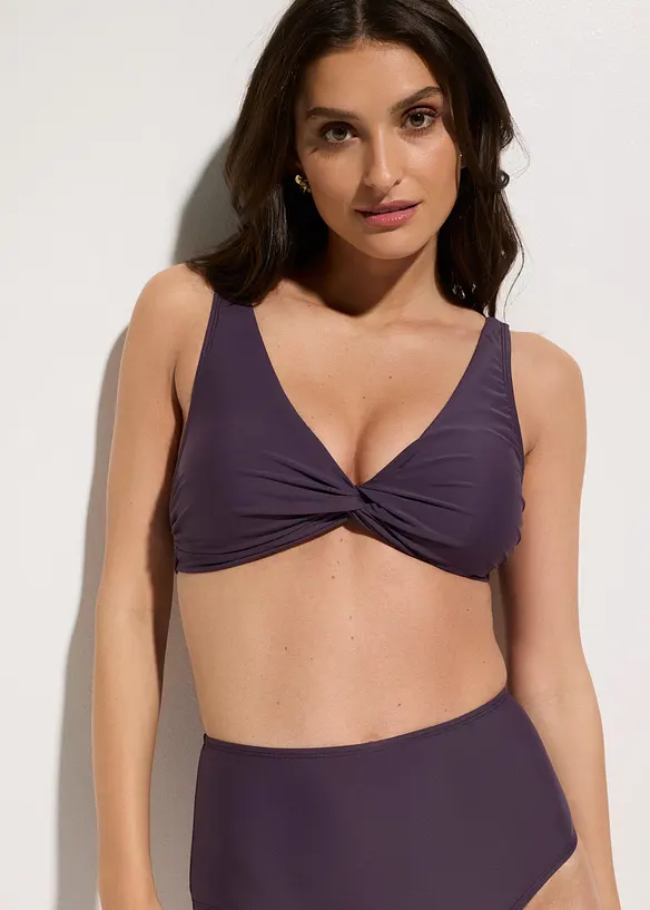 Reggiseno a bustier per bikini con dettaglio attorcigliato, bonprix