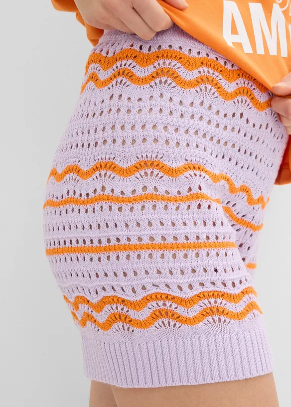 Shorts di maglia in misto cotone e lino fresco, bonprix