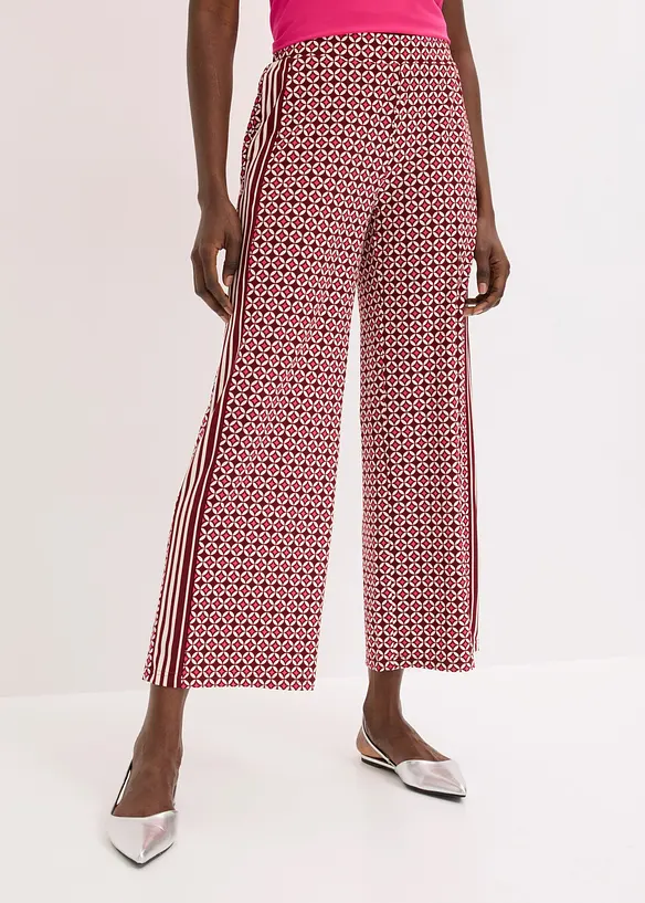 Pantaloni in jersey con fantasia minimalista, bonprix