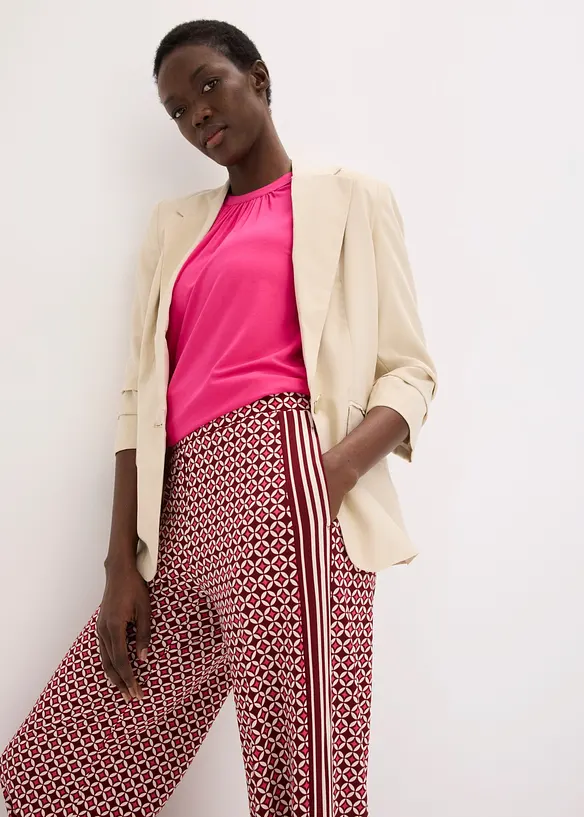 Pantaloni in jersey con fantasia minimalista, bonprix