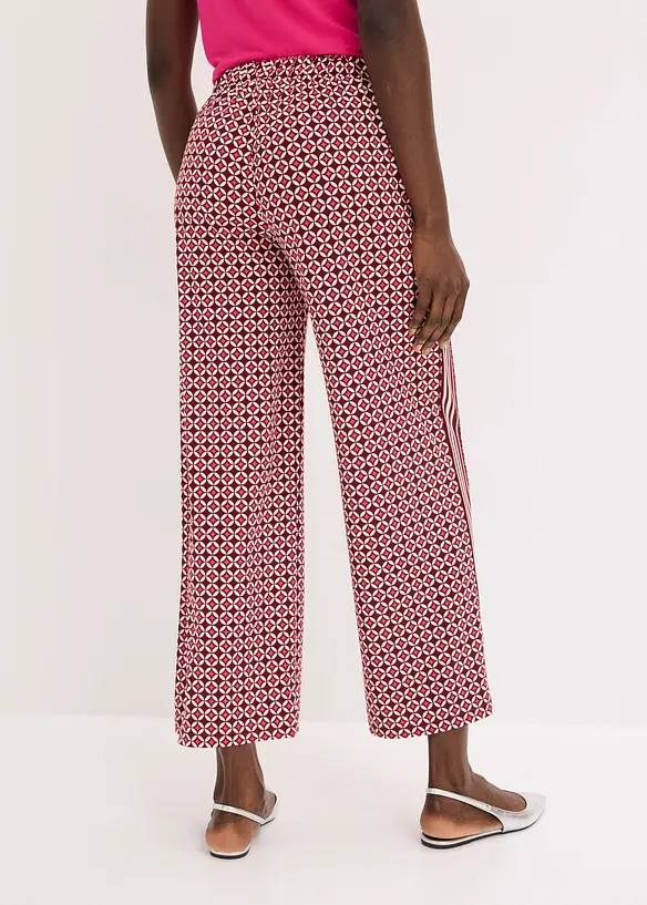 Pantaloni in jersey con fantasia minimalista, bonprix