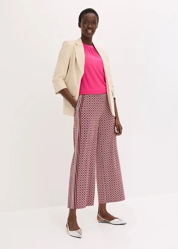 Pantaloni in jersey con fantasia minimalista, bonprix