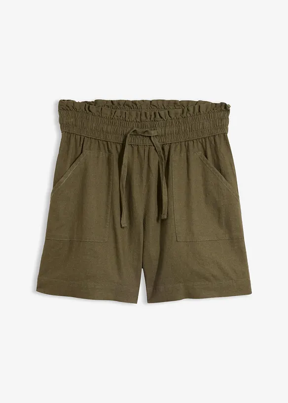 Shorts in misto lino, bonprix