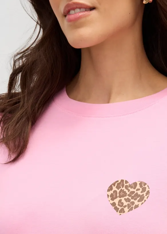 Maglietta cropped con spalle scese, bonprix