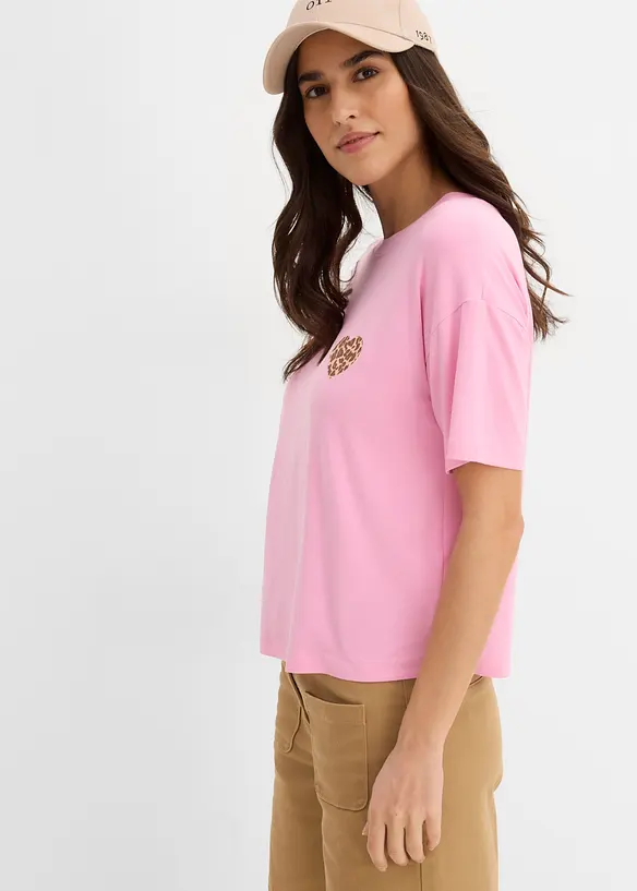 Maglietta cropped con spalle scese, bonprix