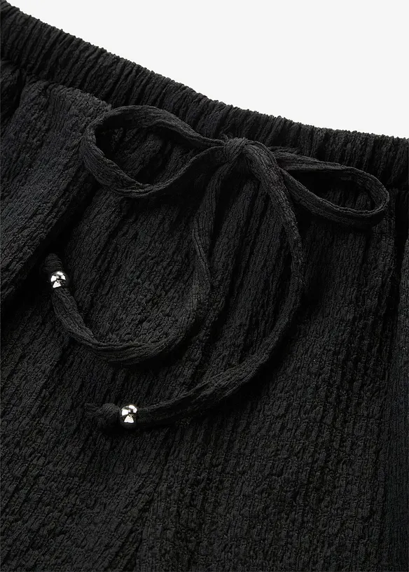 Shorts con elastico in vita in cr&ecirc;pe operato, bonprix