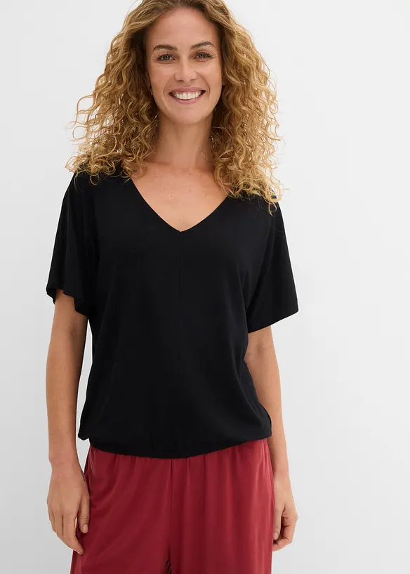 Maxi maglia in misto viscosa morbido, bonprix