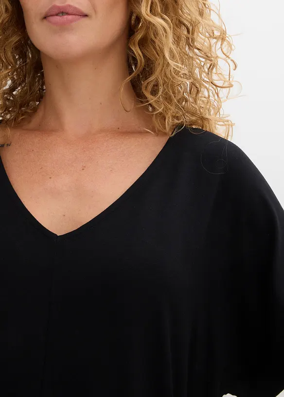 Maxi maglia in misto viscosa morbido, bonprix