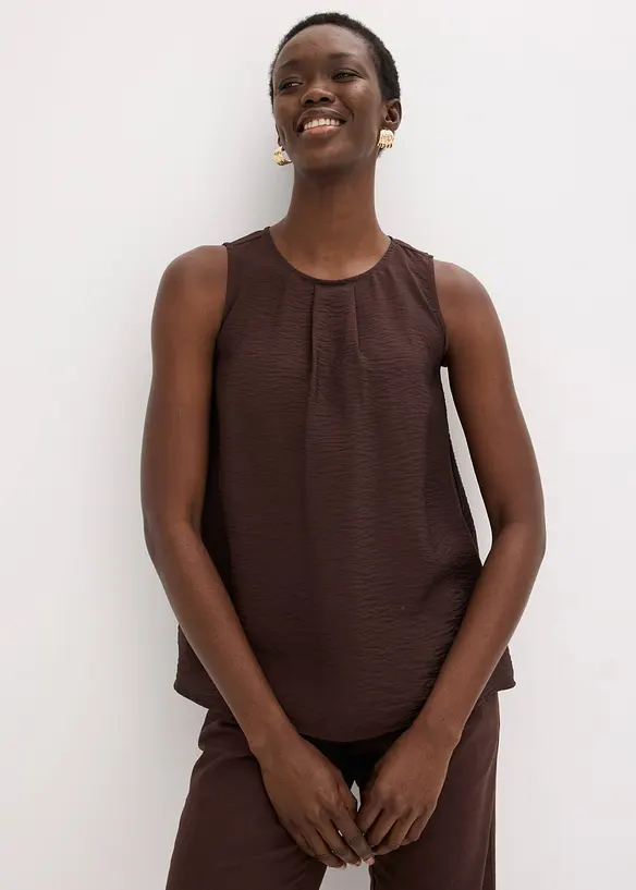 Top in misto viscosa fluido, bonprix